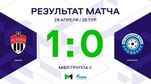 МФЛ. Химки - Оренбург. 25-й тур. Группа II. Обзор
