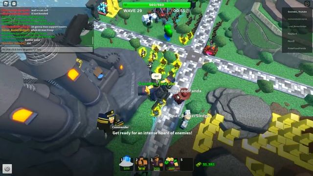 90 Golden Soldiers Mega Fallen Mode Roblox Tower Defense Simulator смотреть онлайн