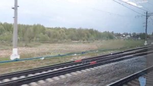Вид из окна поезда по маршруту  Санкт Петербург   Москва