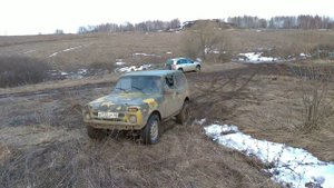 Боевая Нива с заваренным дифференциалом.