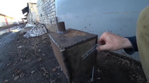 Буржуйка мини в палатку. ч2. Печка на курьих ножках...)