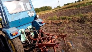 Картофелекопалка грохотная на минитрактор Xingtai XT-244 с приводом от ВОМх540 об/мин. в  работе