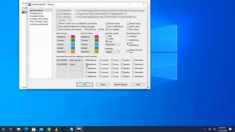 Control your monitor brightness/contrast through hotkeys using ClickMonitorDDC