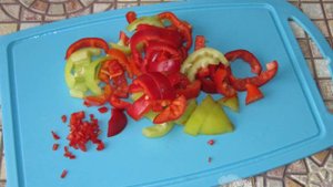 Запеканка из цветной капусты с перцем