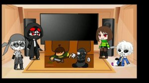 Madness combat и Undertale реагируют на Hank vs Chara 1/2/Gacha club/Animation