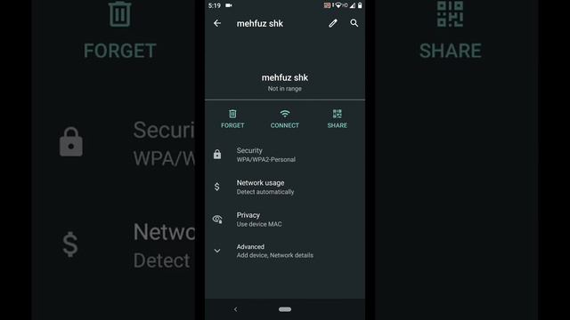 How to see saved wifi password on MI A2 android version 10