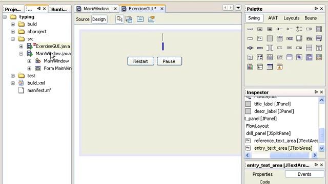 Работа над графическим интерфейсом класса ExerciseGUI. Урок 166 смотреть онлайн
