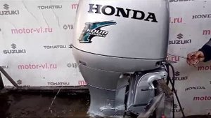 Honda BF90. Запуск двигателя