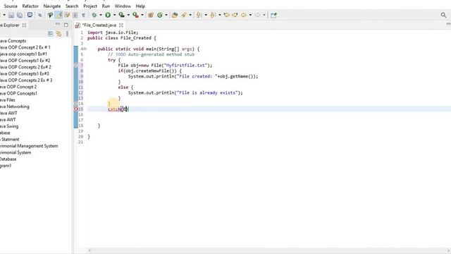 File Handling in Java | Create File in Java | Lecture # 51 | Learn Programming