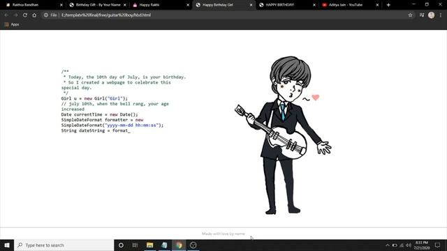 5 Birthday / Anniversary Wishes using HTML, CSS, JS, Bootstrap || Website templates || FREE CODE смотреть онлайн