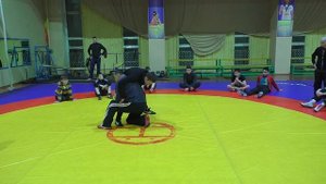 Вольная борьба.  Проход в ноги с захватом одной ноги.  Тренировка.