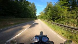 4K vintage Honda CX500 cafe racer POV drive in Germany  Проезд на мотоцикле Хонда CX500 в Германии