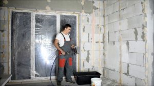 Скоростная грунтовка стен хоппер ковшом 5в1