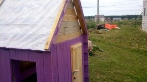 ДЛЯ РЕБЕНКА. Детский домик из поддонов/A Playhouse from pallets