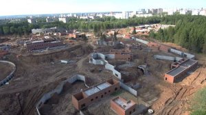 Стройка нового зоопарка в Перми видео с квадрокоптера