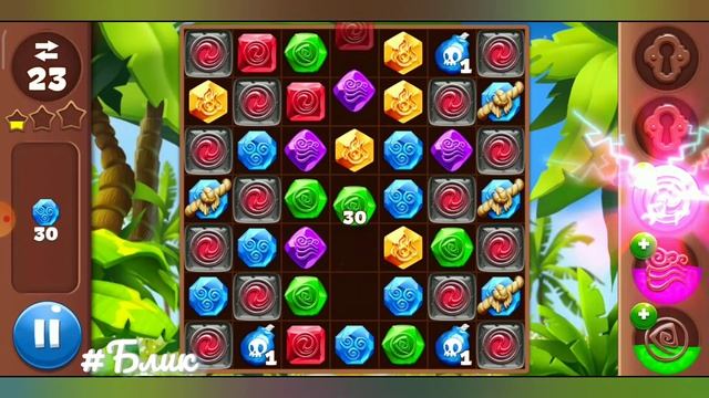 #Блик ✨ Прохождение игры ✨ Планета самоцветов ✨ три в ряд ✨ 151 уровень смотреть онлайн