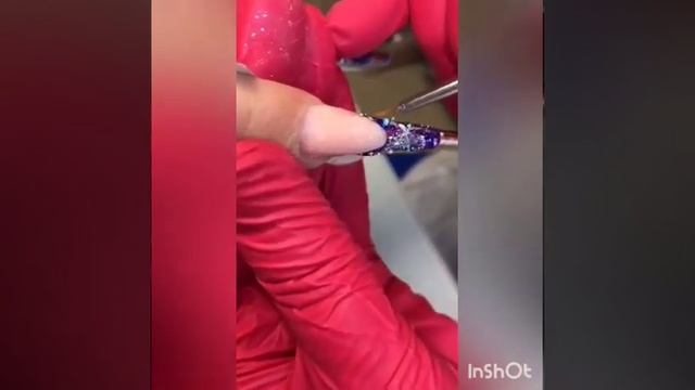 арочное моделирование ногтей аквариумный дизайн
