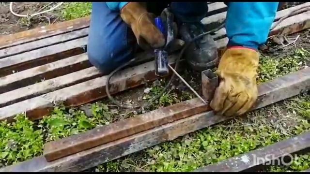 сварка навеса эконом, сварочным аппаратом Quattro Elementi