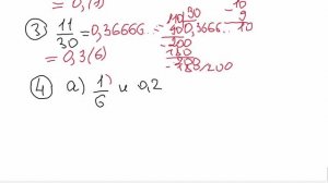 Бесконечные периодические десятичные дроби, 6 класс