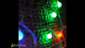 Светодиодная гирлянда "нить" с шариками разных размеров