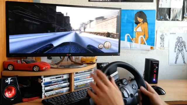 Mafia 2 driving with Logitech Driving Force GT смотреть онлайн