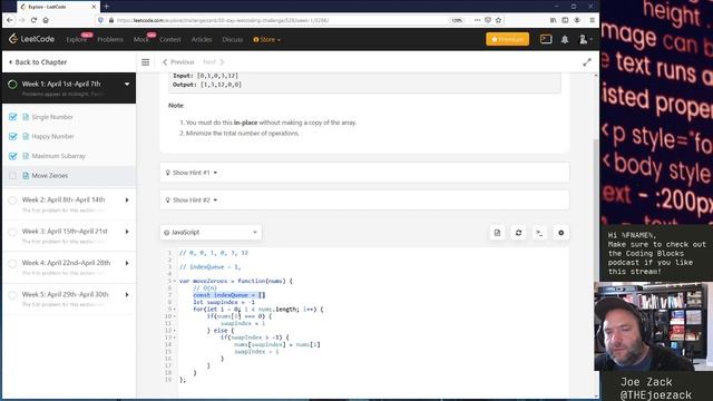 D4: 30-Day LeetCoding Challenge in JavaScript