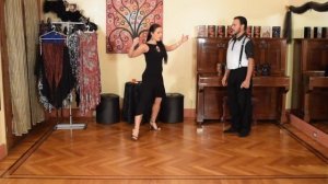 #TRASPIE Y GIRO MILONGUERO ?‼️Georgina Vargas y Oscar Mandagaran Tango de BuenosAires Studio