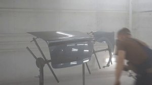 Рено Логан/Renault Logan. Удар в зад, тянем,  красим навесное и бампера.