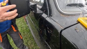 Замена зеркала на Ниве.Новые брызговики для Нивы.Блюдо на костре.