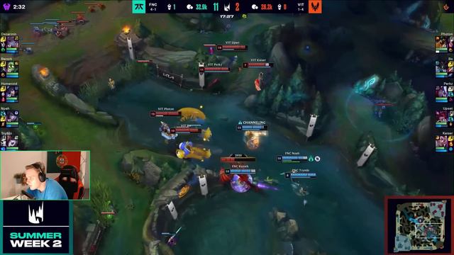 АМУМУ 1 V 9 ВЫИГРЫВАЕТ ИГРУ В LEC | FNATIC VS VITALITY | LEC SUMMER 2023