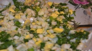 Пирожки с зеленым луком и яйцом