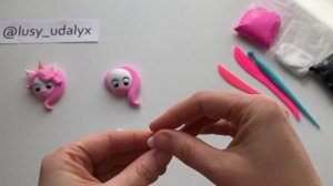 Единорог. Лепка для детей. Лепим из воздушного пластилина.