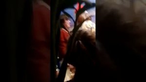 Пьяная баба пристаёт к пацану