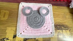 💜💜💜 МОТИВ ДЛЯ ДЕТСКОГО ПЛЕДА КРЮЧКОМ / 🐭 МОТИВ МЫШКА/🧶 🧶🧶 ДЕТСКИЙ ПЛЕД КРЮЧКОМ / ВЯЖЕМ ВМЕСТЕ