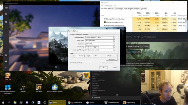 Can you PLAY regular games in  FULL VR  - Micosoft MR Samsung Odyssey VR Skyrim Full VR VorpX