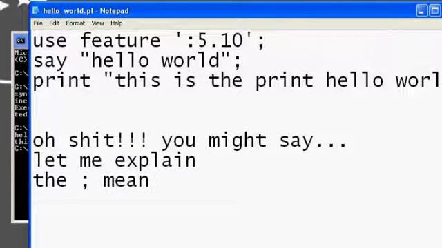 perl hello world tutorial