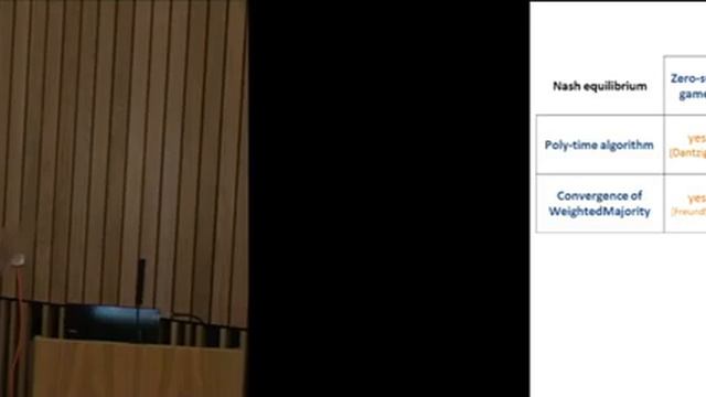 ICML 10 - Weighted Majority Algorithm does not Converge in Nearly Zero-sum Games - Florin Constanti смотреть онлайн