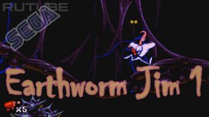 Earthworm Jim - (16 Bit Sega Genesis) - Full Walkthrough - Полное прохождение Джимми Червяка на Сеге