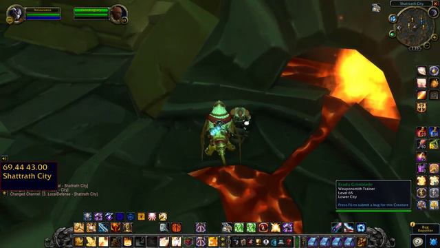 Shattrath Weaponsmith Trainer TBC Location WoW (Blacksmithing Kradu Grimblade)