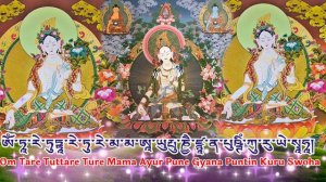 White Tara Mantra -Om Tare Tuttare Ture Mama Ayur Pune Gyana Puntin Kuru Swoha| Lama Sherab