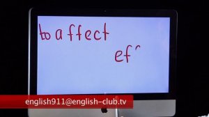 English 911 58 : TO RUN vs TO JOG; TO AFFECT/EFFECT/TO EFFECT; PHARMACY/CHEMIST'S/DRUGSTORE | RU