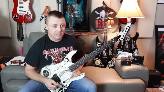 Белая ESP KH Ouija #02. Гитара за $12000, распаковка. смотреть онлайн