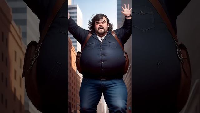 Giant Jack Black (peaches) From baby Jack Black to Giant Mario! #shorts