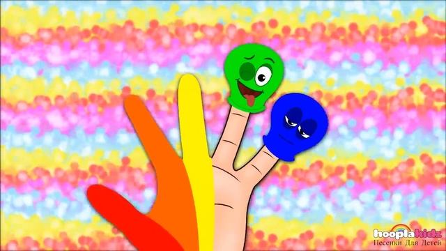 Семья Шариков | Учим Цвета | Пальчиковая рифма смотреть онлайн