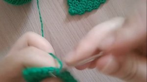 ЛИСТИК крючком /leaf crocheted