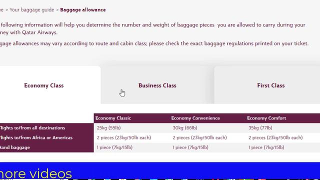 Qatar Airways Baggage Allowance | Qatar Airways Luggage Allowance | смотреть онлайн