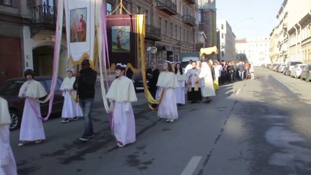 Св. Месса и Евхаристическая процессия. Санкт-Петербург