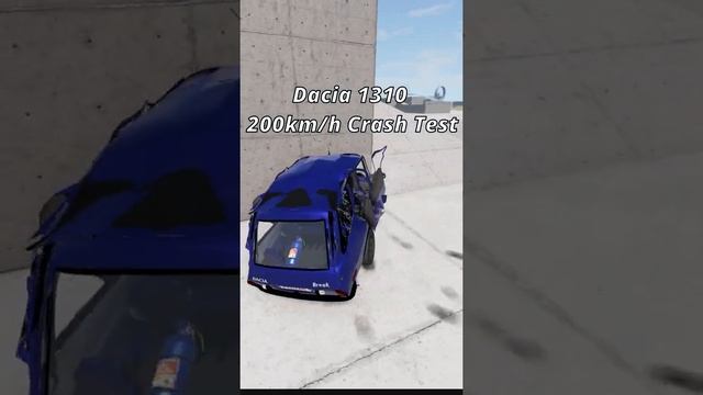 Dacia 1310 200km/h Crash Test