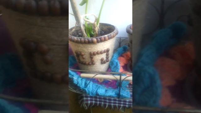 цветочные горшки/ декор цветочного горшка кофейными зернам