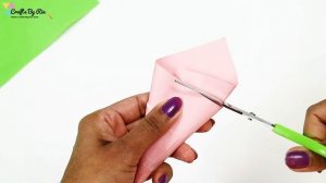 How to make an ice cream cone craft- Easy craft idea for kids using felt paper